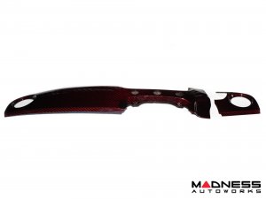 FIAT 500 Custom Dashboard - Carbon Fiber - Red Candy - RHD